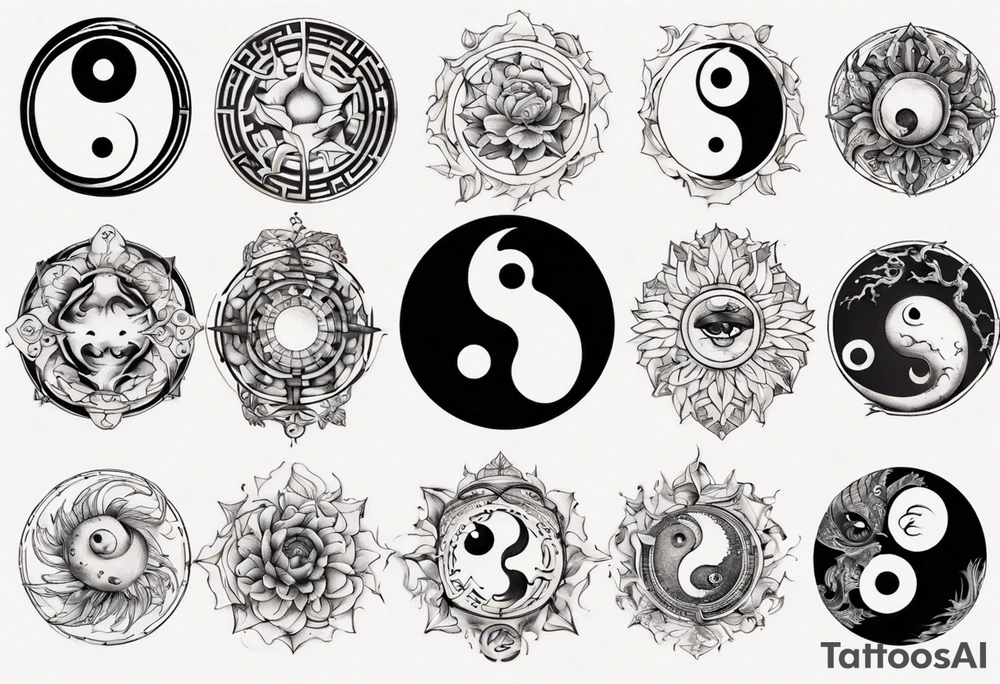 yin yang tattoo idea