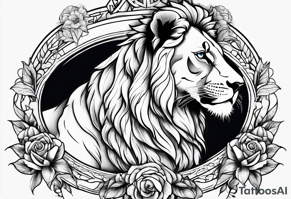 2 princess lioness tattoo idea