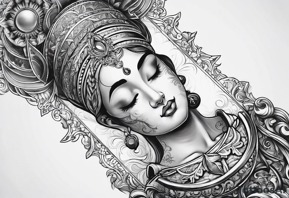 Religious holy books tattoo idea