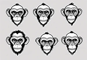 Funny Monkey tattoo idea