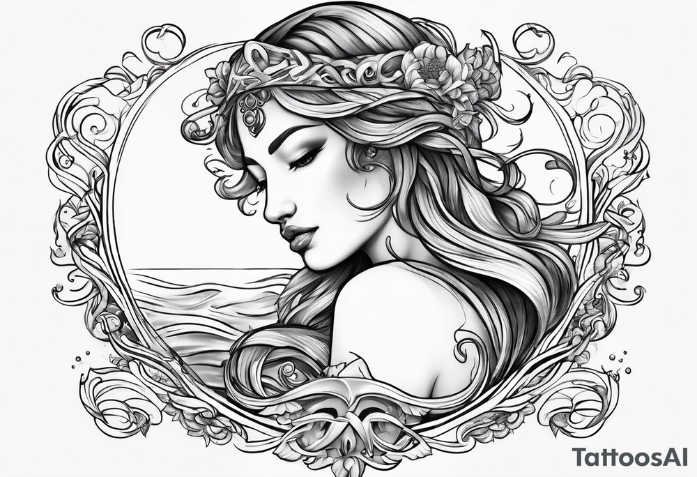 Water bearer  aquarius tattoo idea