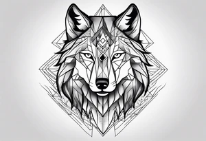 a wolf tattoo idea