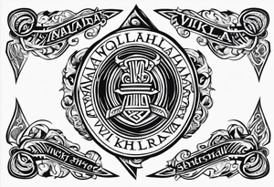 Valhalla viking 
Sword shield tattoo idea