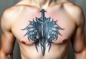 realistic
knight tattoo idea