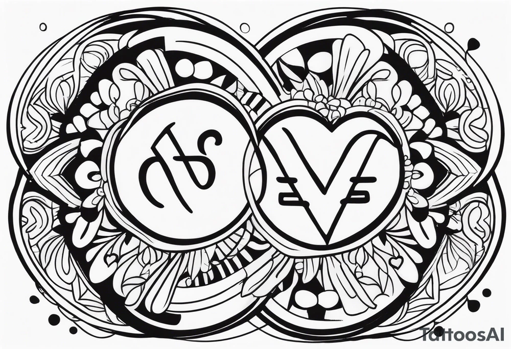 Love, source, abundance, Gemini symbol tattoo idea