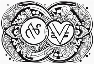 Love, source, abundance, Gemini symbol tattoo idea