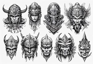 Warrior tattoo idea
