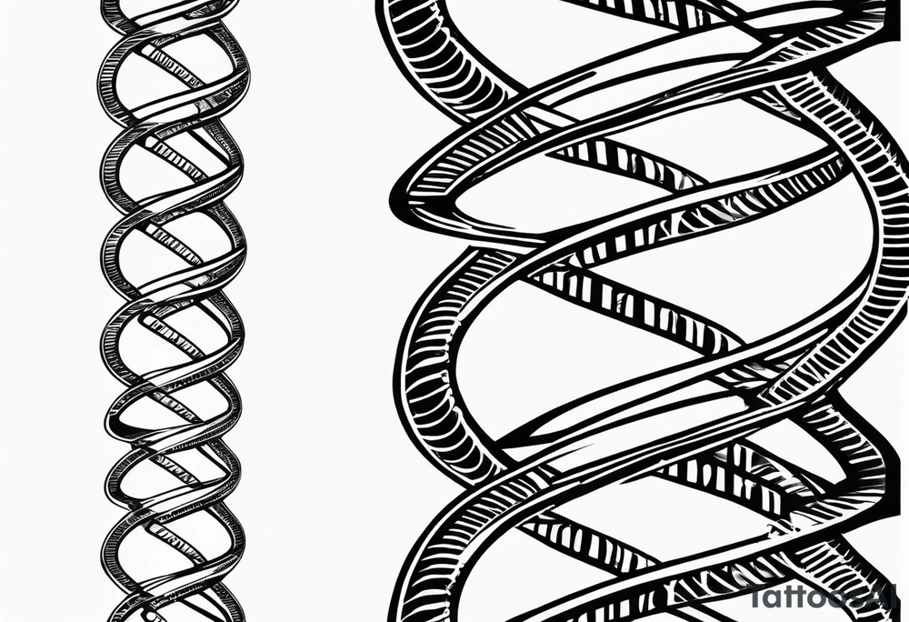 DNA strand tattoo idea