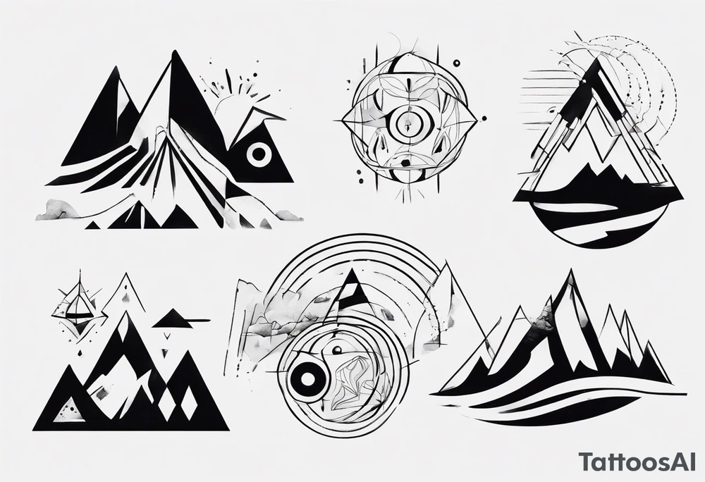 Kora with mountains tattoo idea