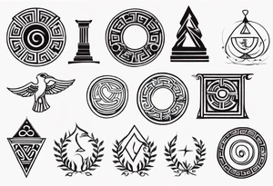 Ancient greek symbol tattoo tattoo idea