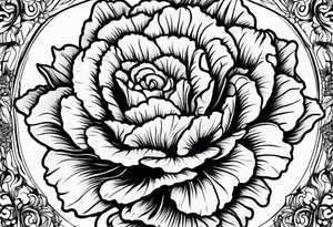 Carnation tattoo idea