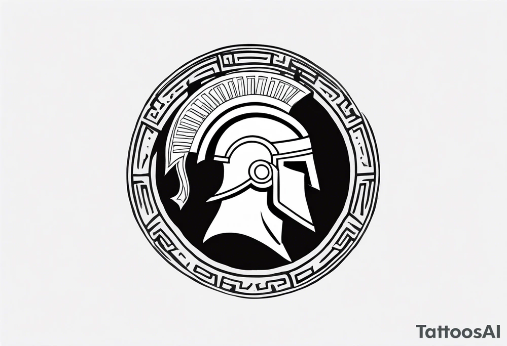 greek spartan symbol tattoo tattoo idea