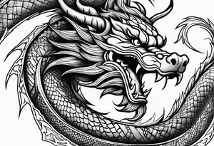 chinese dragon tattoo idea