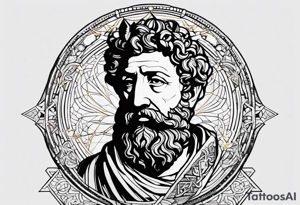 something that represents wisdom my idol being Marcus Aurelius if is relevant and something that represents discipline and ambitions. tattoo idea