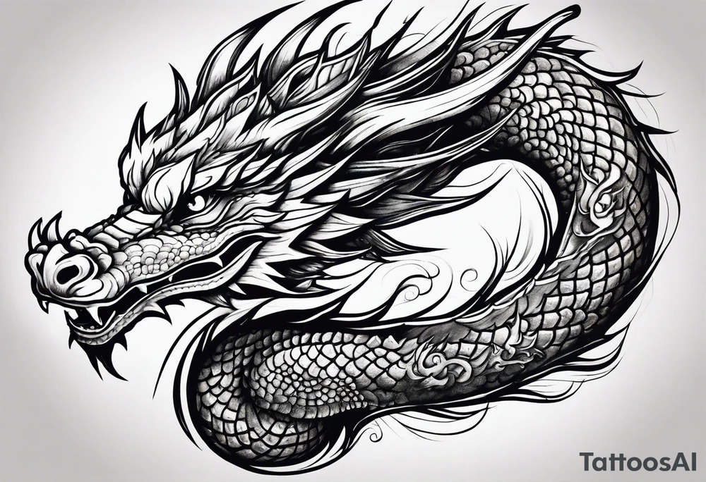 dragon japanese tattoo idea