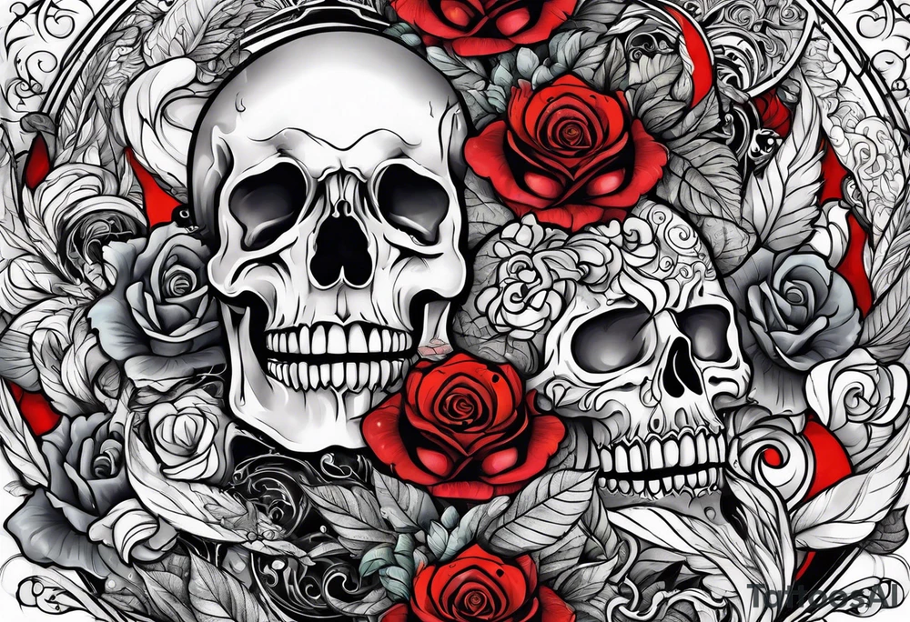 battle between life and death tattoo idea