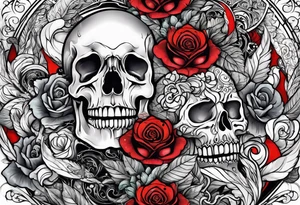 battle between life and death tattoo idea