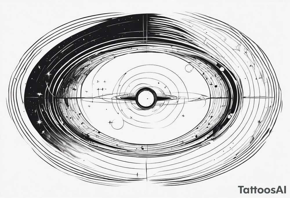 Wormhole event horizon tattoo idea