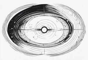 Wormhole event horizon tattoo idea