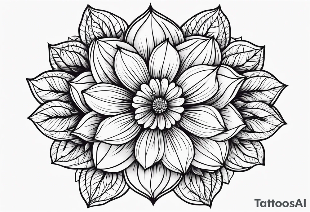 Flower tattoo idea