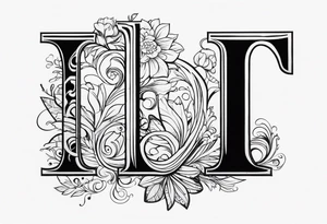 The letter I tattoo idea
