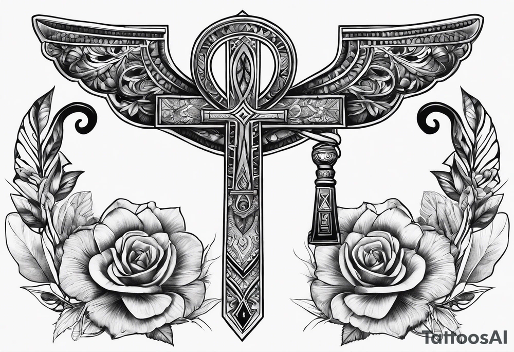 ankh, arm tattoo idea