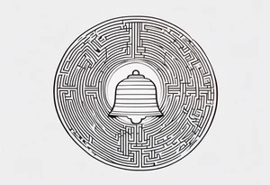 Maze Mirror Bell tattoo idea