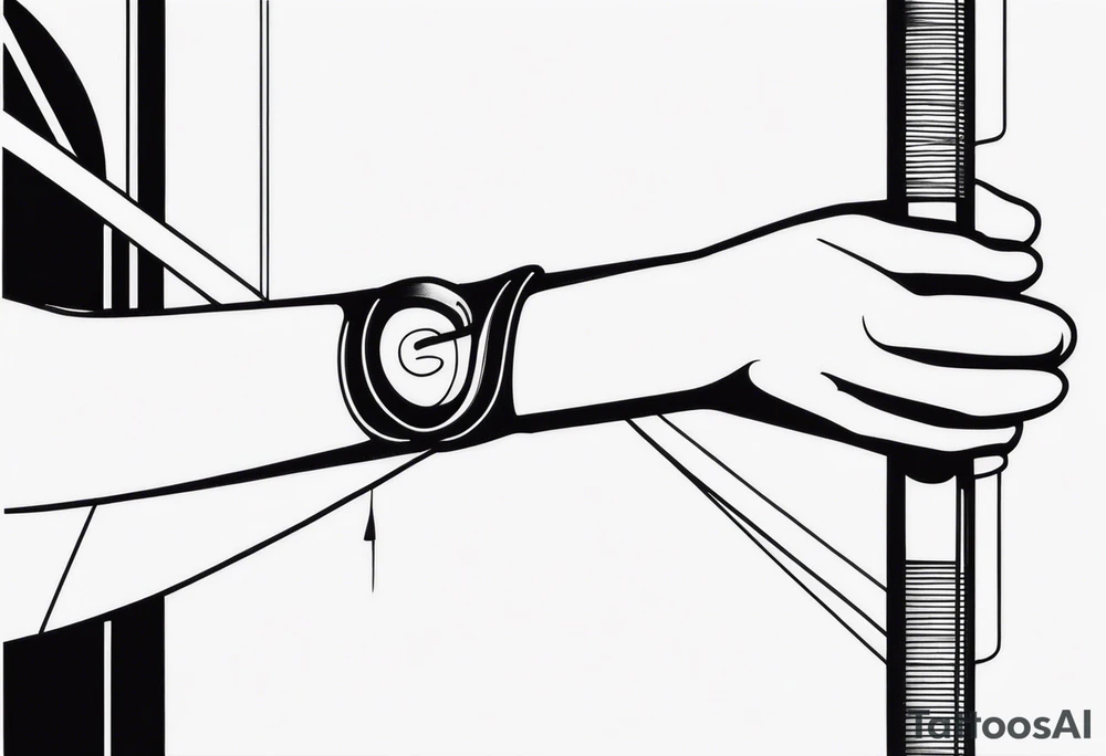 Band tool on elbow tattoo idea