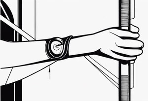 Band tool on elbow tattoo idea