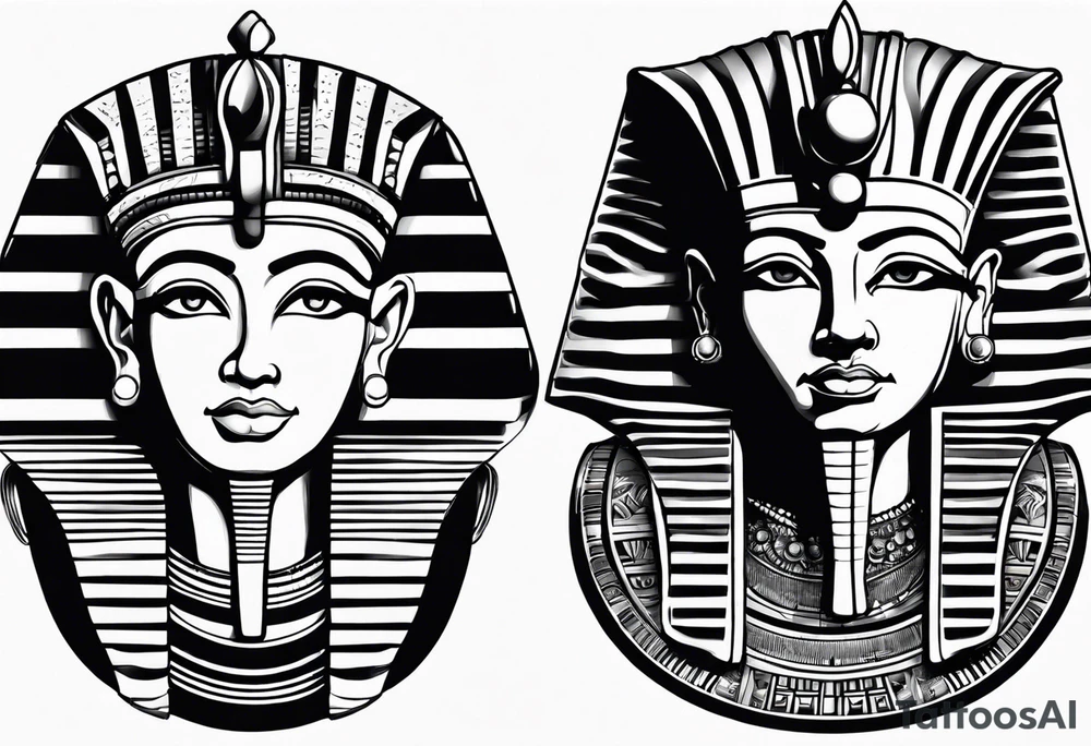 Pharaoh and King tattoo idea