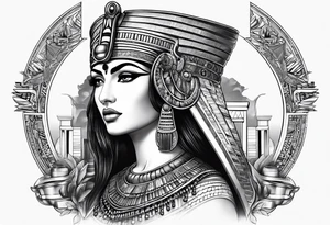 Cleopatra knowledge tattoo idea