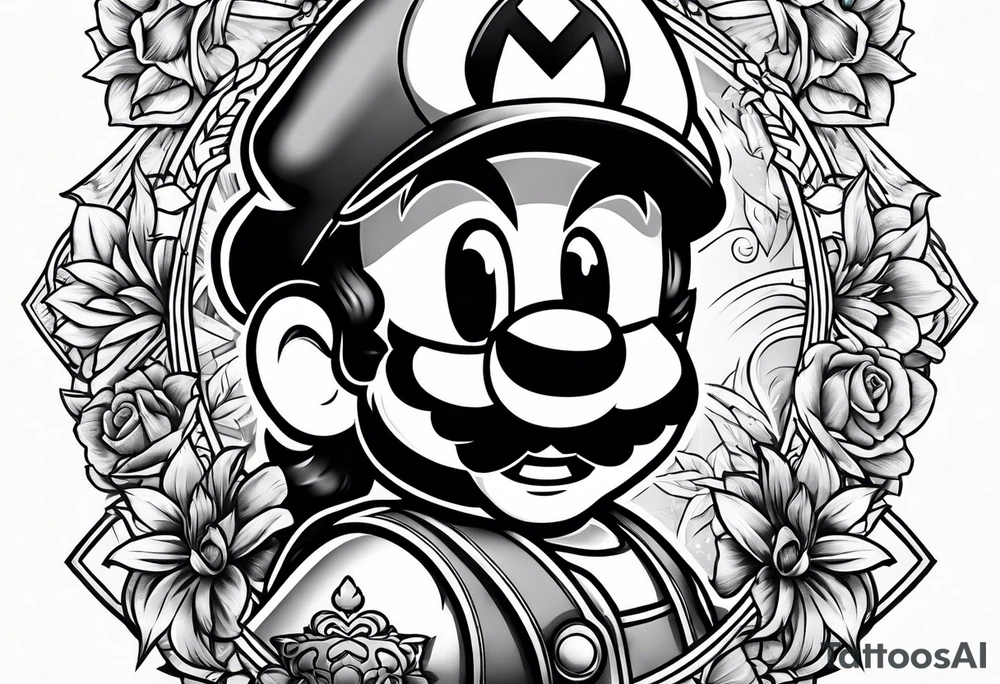 mario tattoo idea