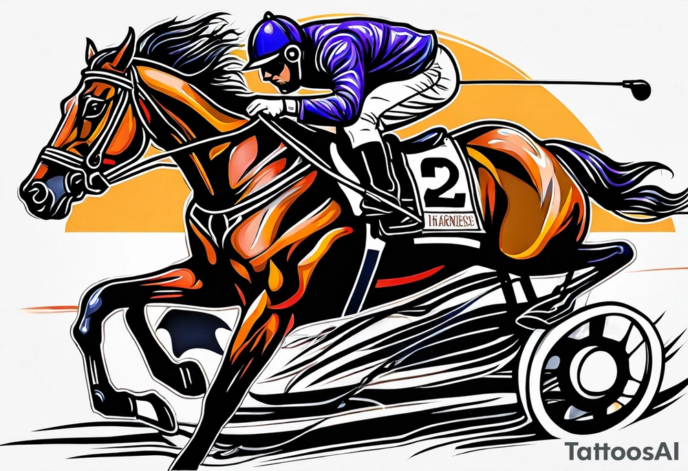 harness racing tattoo idea