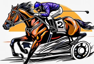 harness racing tattoo idea