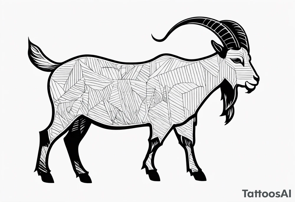 GOAT TEXT tattoo idea