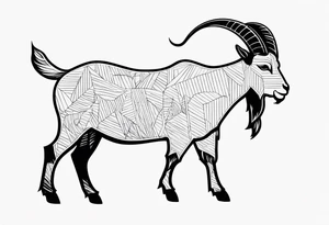 GOAT TEXT tattoo idea