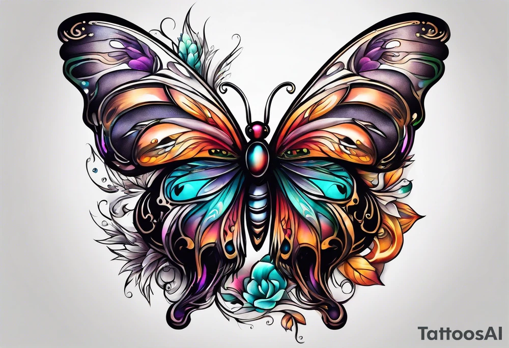 fantasy animal tattoo idea
