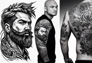 Cage fighter tattoo idea