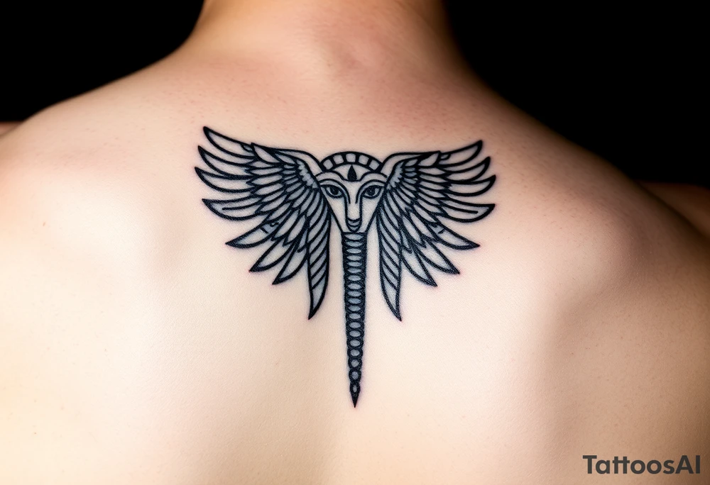 Tatuagem egípcia do deus egipicio Horus tattoo idea
