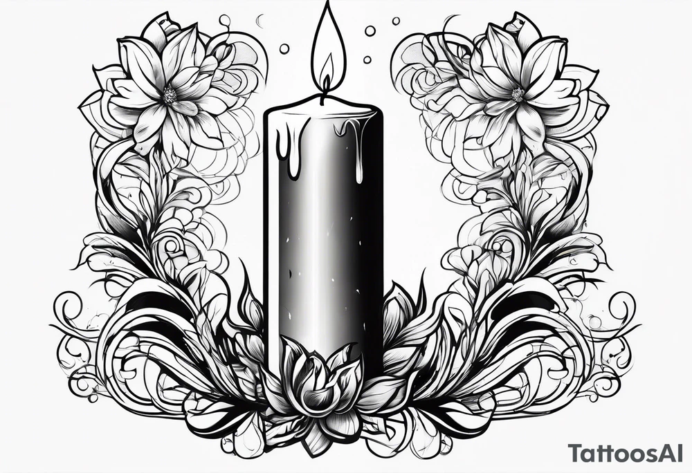 Candle in the wind tattoo idea