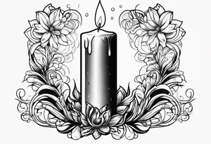 Candle in the wind tattoo idea