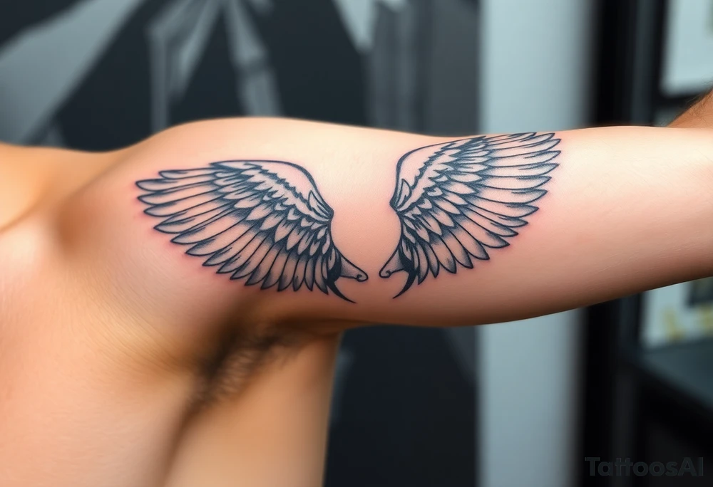 A tattoo representing the embracement of homosexuality. Keep the design elegant, modern, and deeply meaningful. Do not use wings tattoo idea