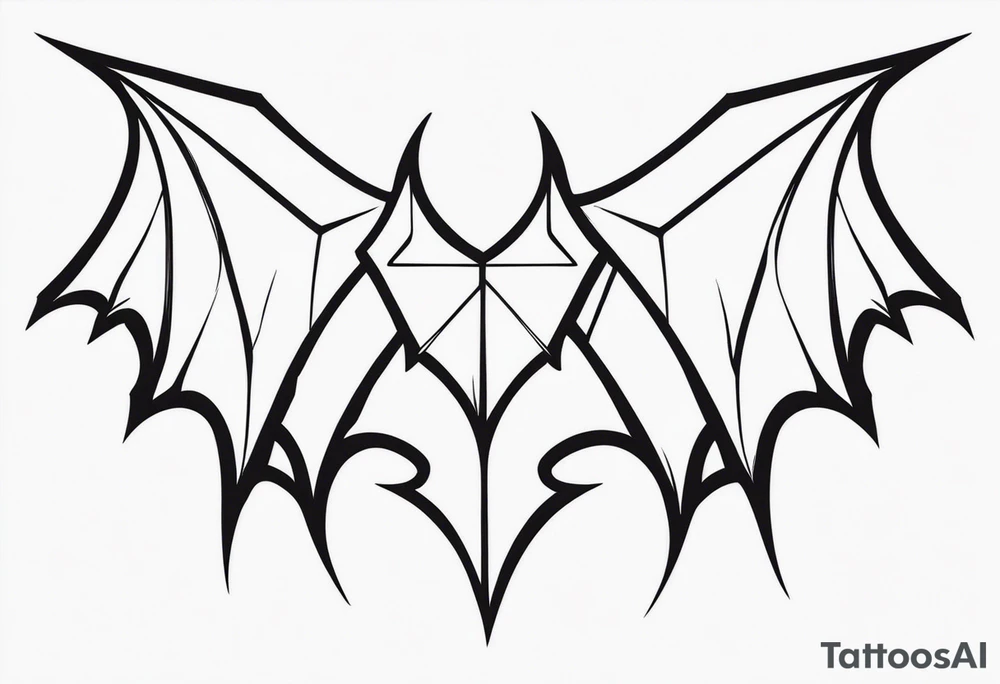 devil wings tattoo idea