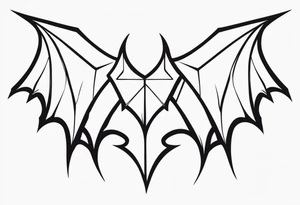 devil wings tattoo idea
