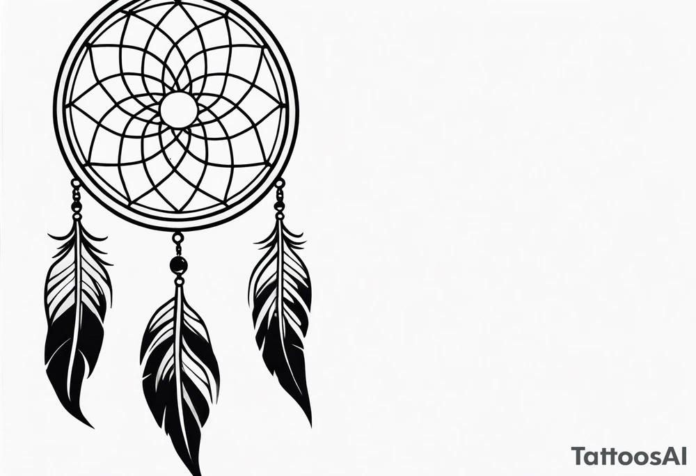 LONG Dreamcatcher tattoo idea