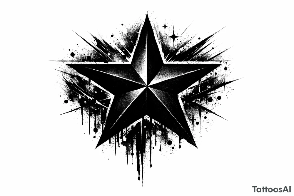 blackstar symbol tattoo tattoo idea