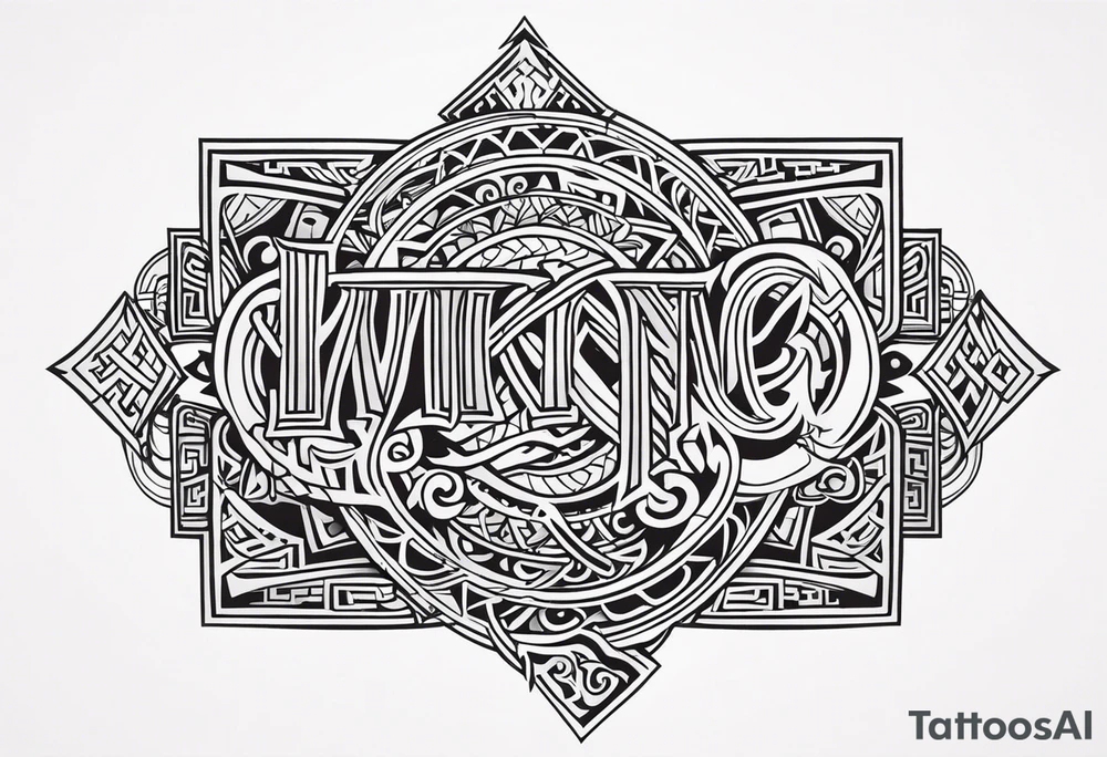 Viking symbols tattoo idea