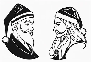 santa elves tattoo idea