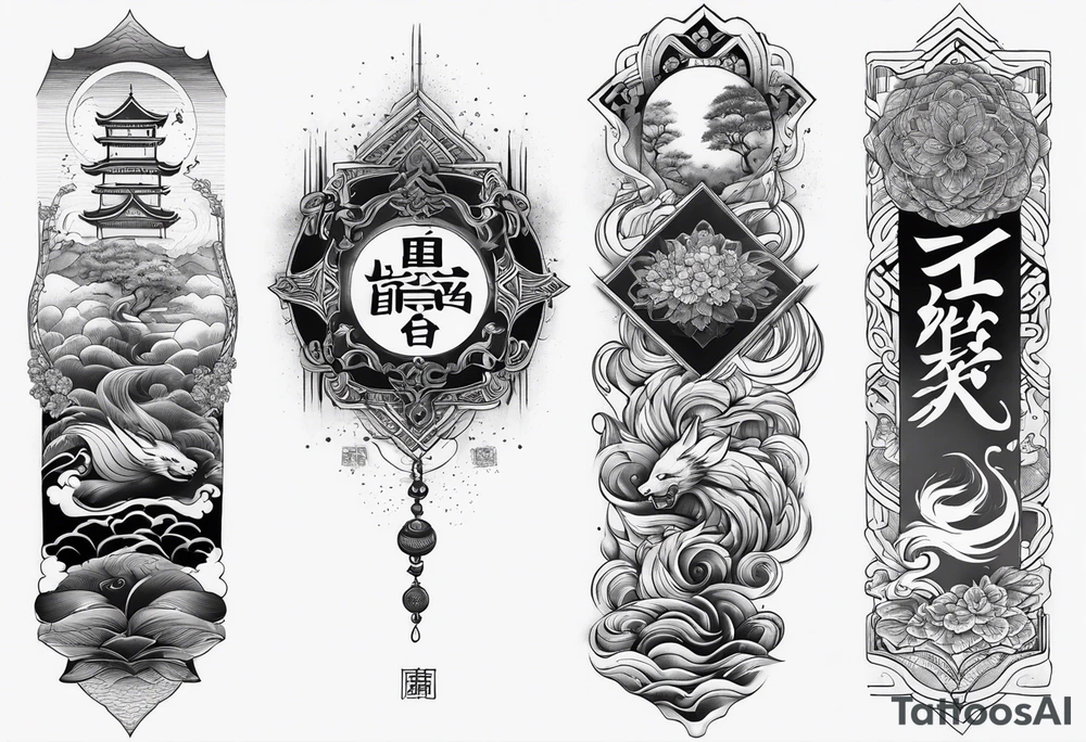 Reincarnation long forearm tattoo tattoo idea