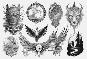 all shape tattoo idea